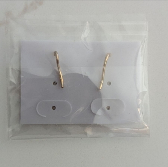 Gold and Turquoise Teardrop Earrings - Picture 3 of 3